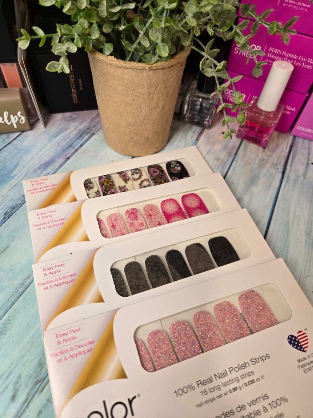 Color Street Halloween and Pink Nail art bundle